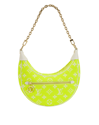 LV Match Loop Bag, &pound;1,050, Handbags, White/Yellow, Fabric/Leather, Front view